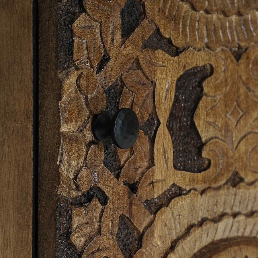 Badkamer Hangkast Bruin 38 x 33,5 x 48 cm Massief Mango Hout