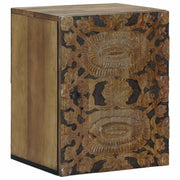 Badkamer kast massief mangohout 38x33,5x48 cm bruin