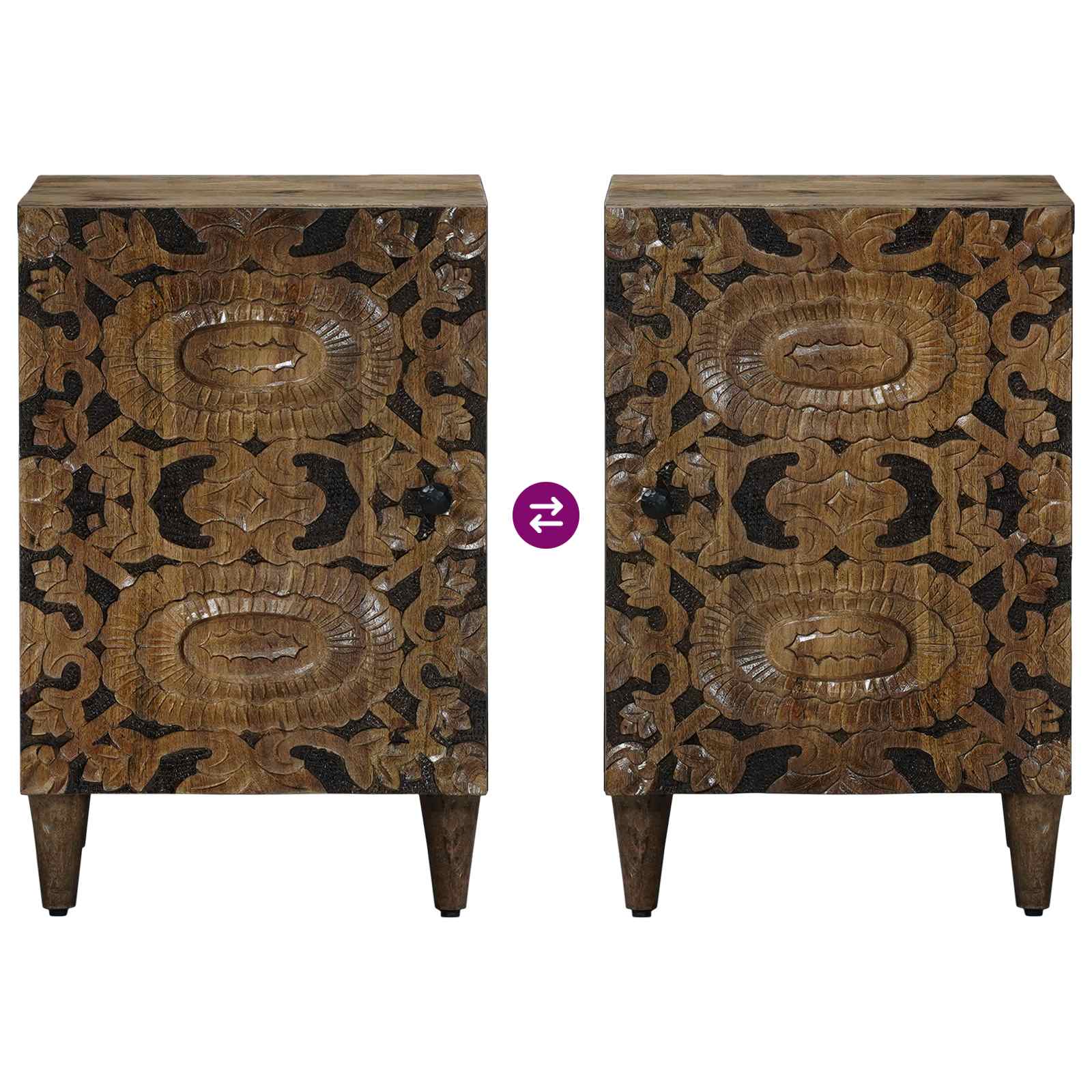 Badkamerkast Bruin 38 x 33,5 x 58 cm Massief Mango Hout