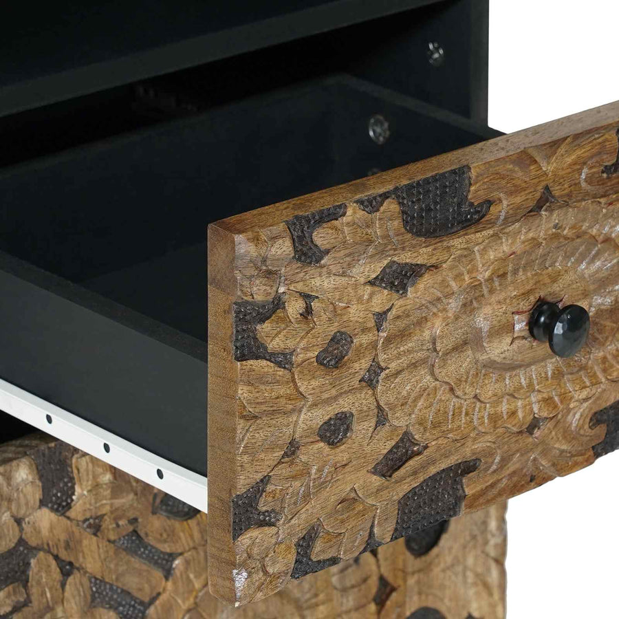 Badkamerkast Bruin 38 x 33,5 x 160 cm Massief Mango Hout