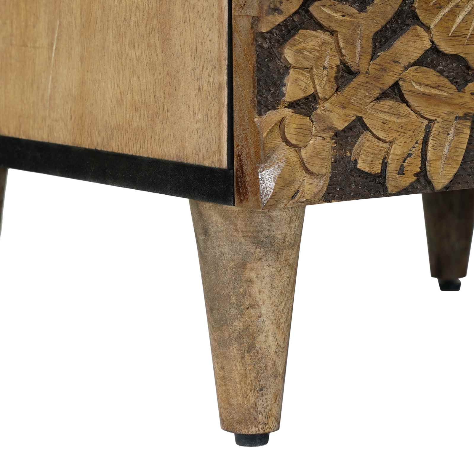 Dressoir met lade Bruin 40 x 33,5 x 75 cm Massief Mango Hout