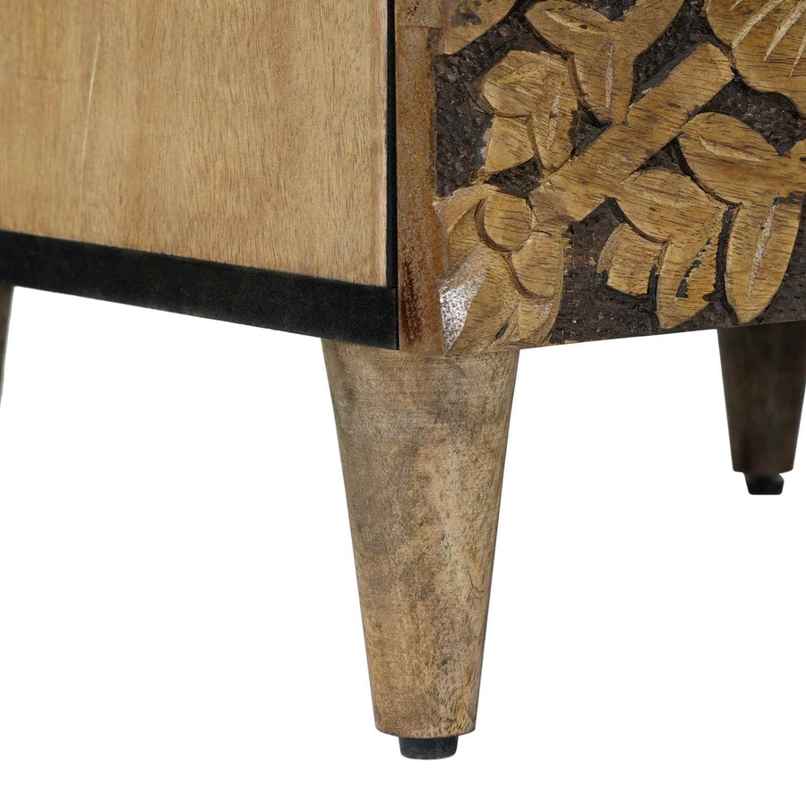 Dressoir met lade Bruin 40 x 33,5 x 75 cm Massief Mango Hout