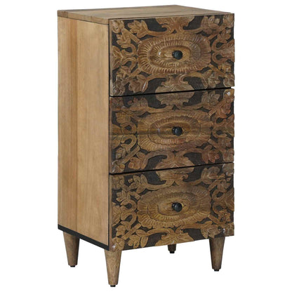 Dressoir met lade Bruin 40 x 33,5 x 75 cm Massief Mango Hout