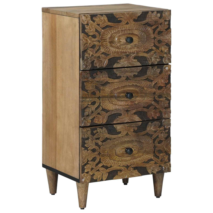 Dressoir met lade Bruin 40 x 33,5 x 75 cm Massief Mango Hout