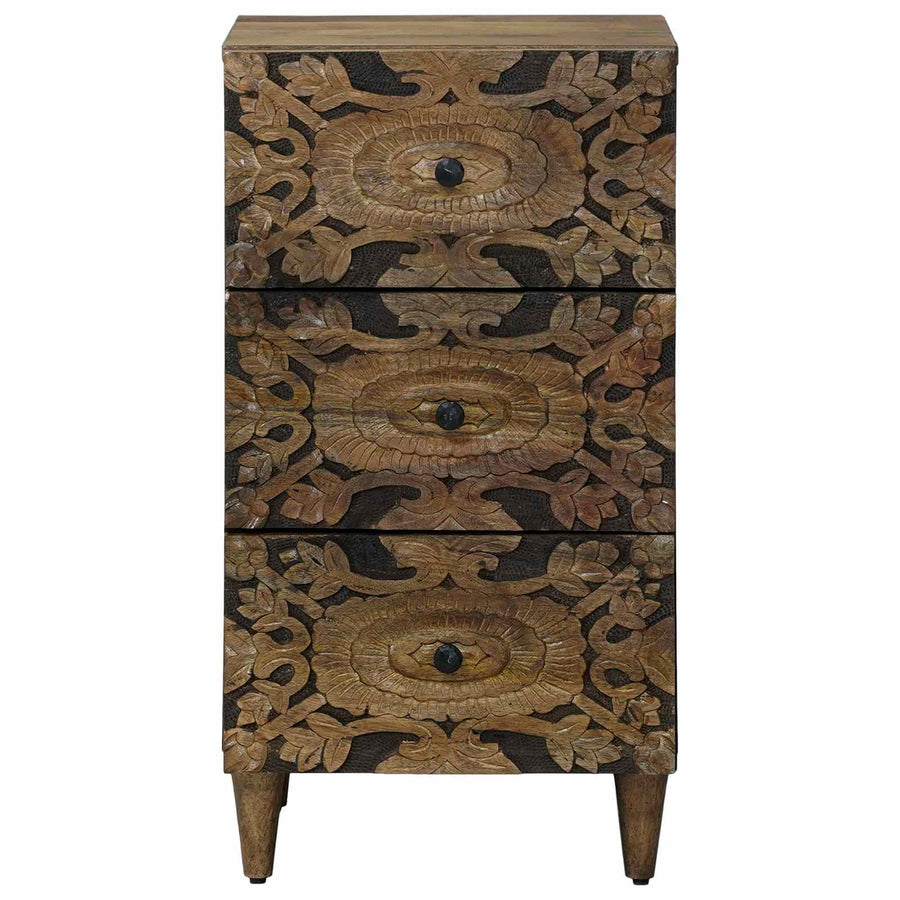 Dressoir met lade Bruin 40 x 33,5 x 75 cm Massief Mango Hout
