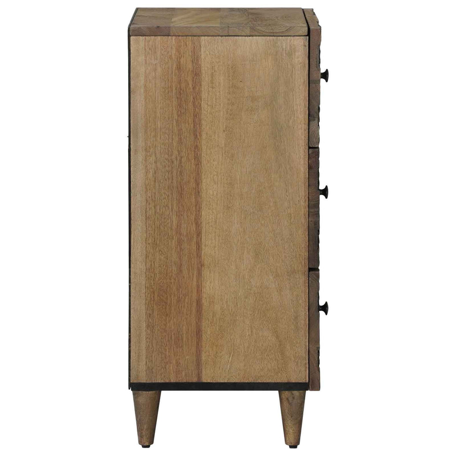 Dressoir met lade Bruin 40 x 33,5 x 75 cm Massief Mango Hout