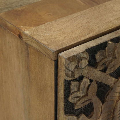 Dressoir met opslag Bruin 40 x 33,5 x 75 cm Massief Mango Hout