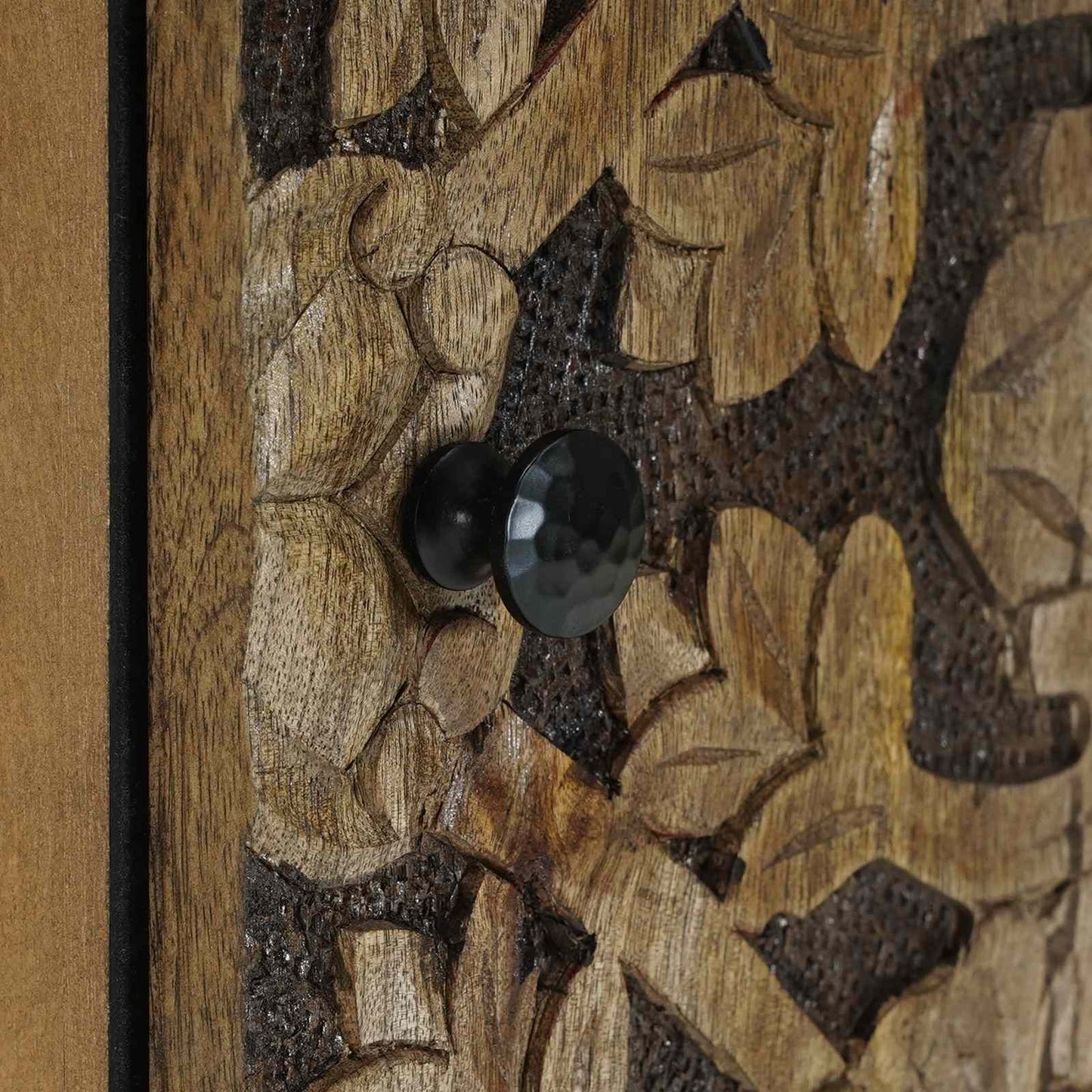 Dressoir met opslag Bruin 40 x 33,5 x 75 cm Massief Mango Hout