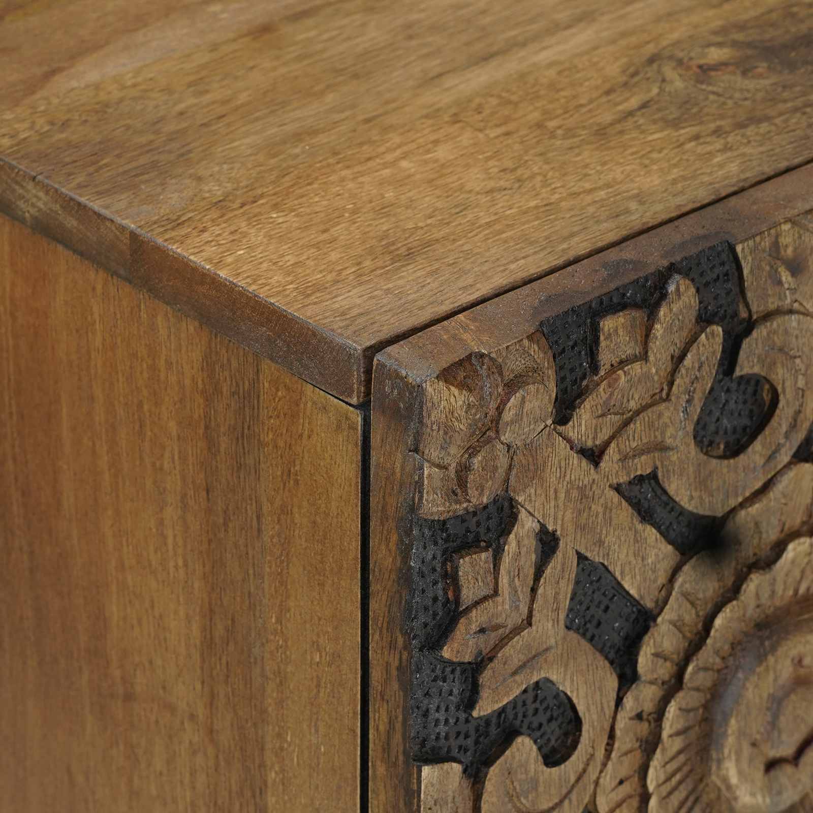 Dressoir met opslag Bruin 60 x 33,5 x 75 cm Massief Mango Hout