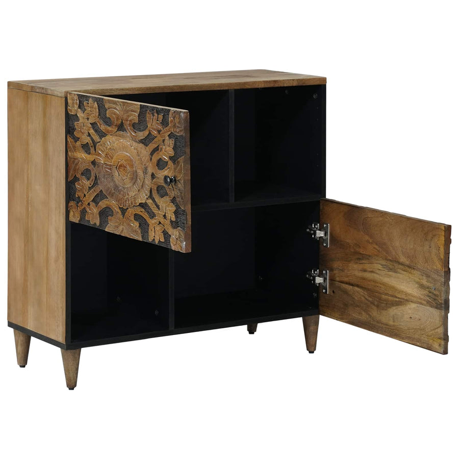 Dressoir met opslag Bruin 80 x 33,5 x 75 cm Massief Mango Hout