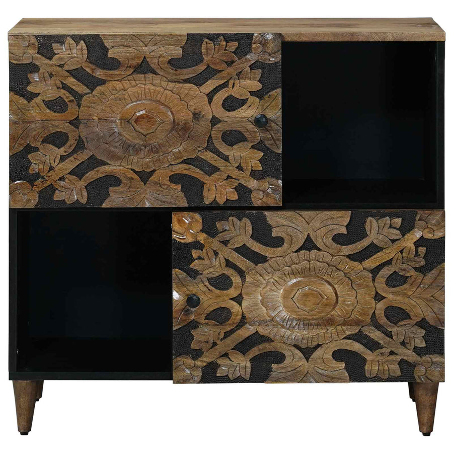 Dressoir met opslag Bruin 80 x 33,5 x 75 cm Massief Mango Hout