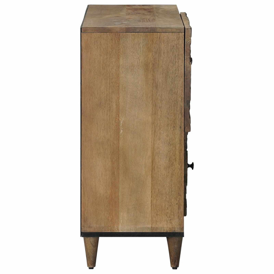 Dressoir met opslag Bruin 80 x 33,5 x 75 cm Massief Mango Hout