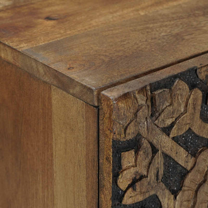 Dressoir met plank Bruin 90 x 33,5 x 75 cm Massief Mango Hout