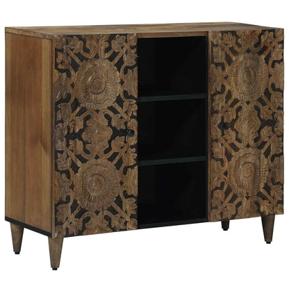 Dressoir met plank Bruin 90 x 33,5 x 75 cm Massief Mango Hout