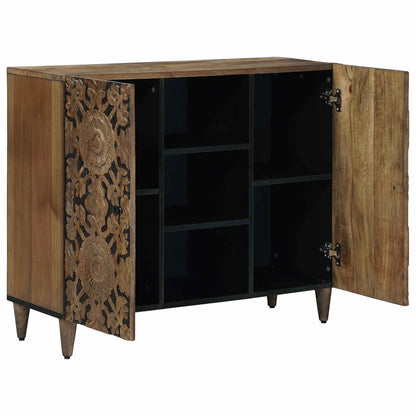 Dressoir met plank Bruin 90 x 33,5 x 75 cm Massief Mango Hout