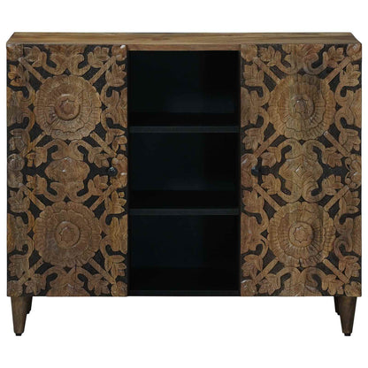 Dressoir met plank Bruin 90 x 33,5 x 75 cm Massief Mango Hout