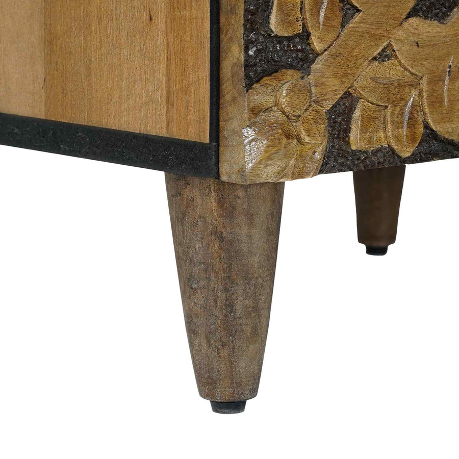 Hoge Kast met plank Bruin 40 x 33,5 x 110 cm Massief Mango Hout