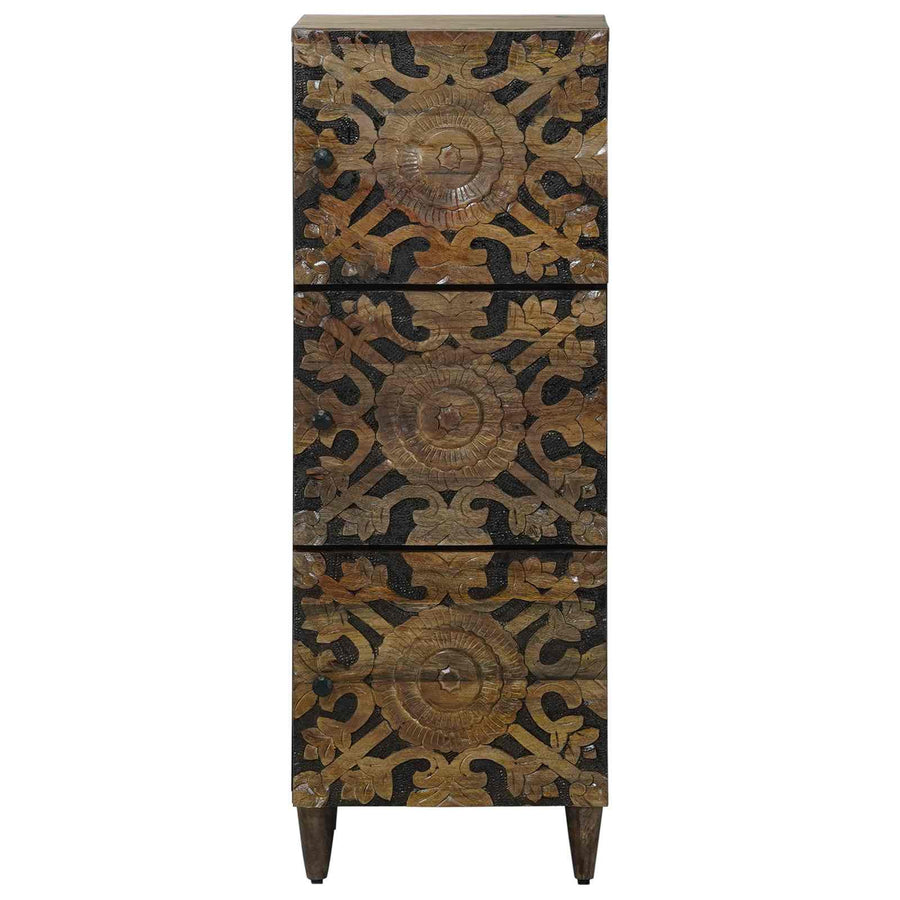 Hoge Kast met plank Bruin 40 x 33,5 x 110 cm Massief Mango Hout