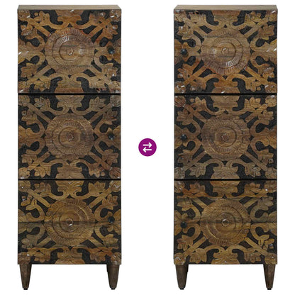 Hoge Kast met plank Bruin 40 x 33,5 x 110 cm Massief Mango Hout