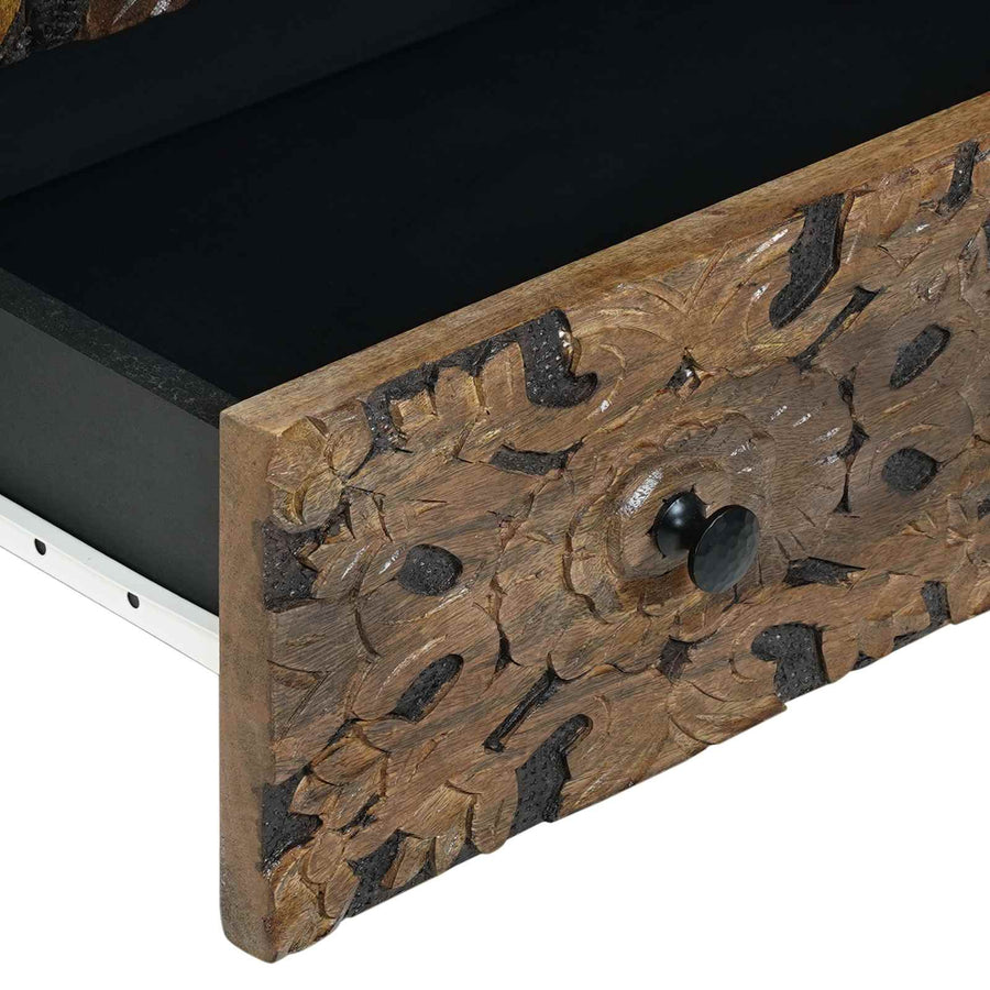 Hoge Kast met lade Bruin 60 x 33,5 x 100 cm Massief Mango Hout