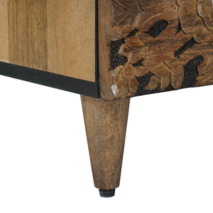 Hoge Kast met lade Bruin 60 x 33,5 x 100 cm Massief Mango Hout