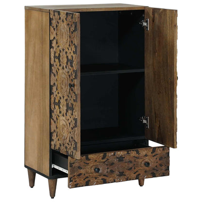Hoge Kast met lade Bruin 60 x 33,5 x 100 cm Massief Mango Hout