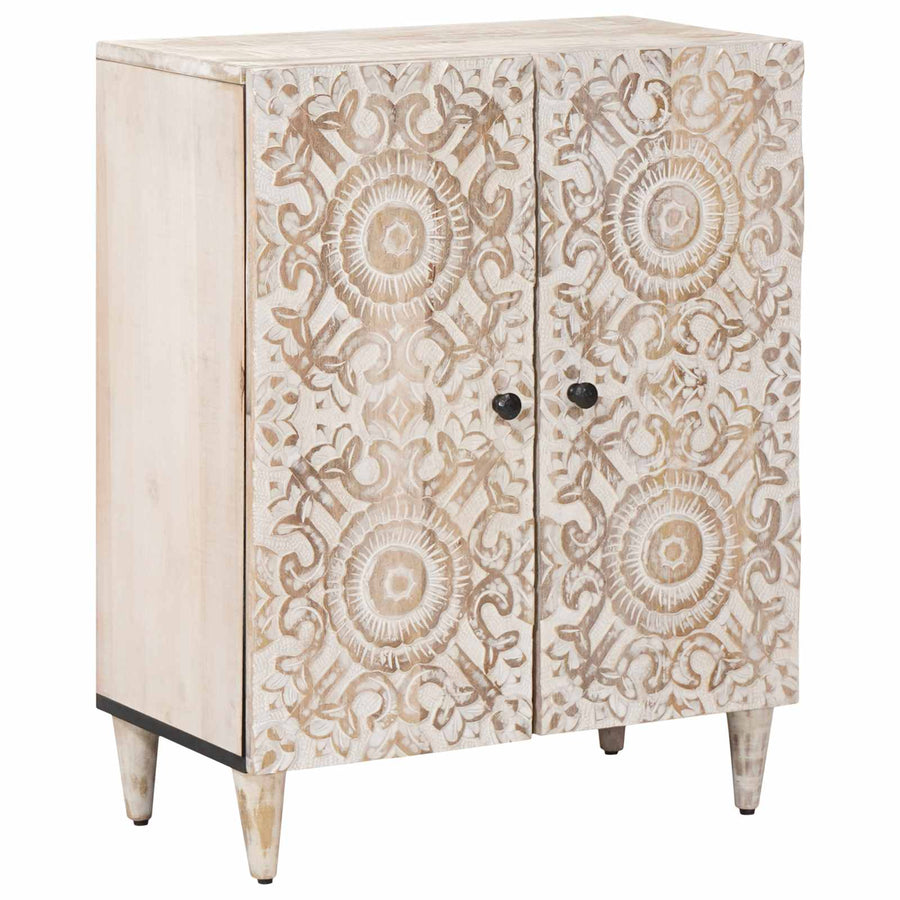 Opslag Dressoir Wit 60 x 33,5 x 75 cm Massief Mango Hout