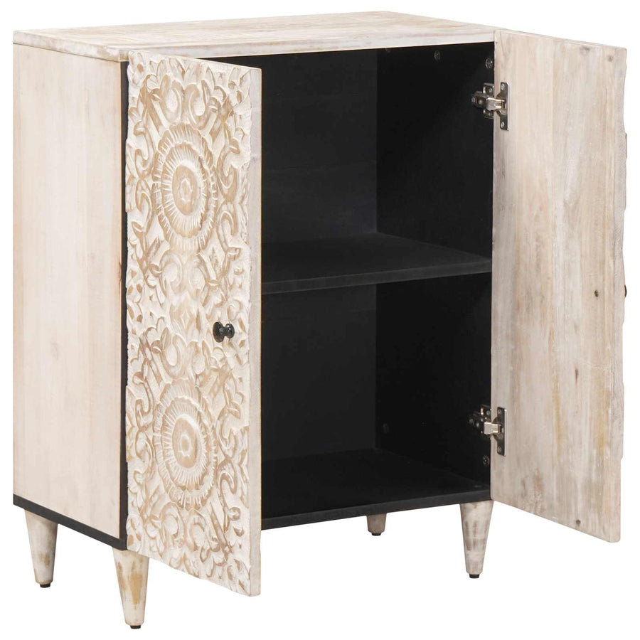 Opslag Dressoir Wit 60 x 33,5 x 75 cm Massief Mango Hout