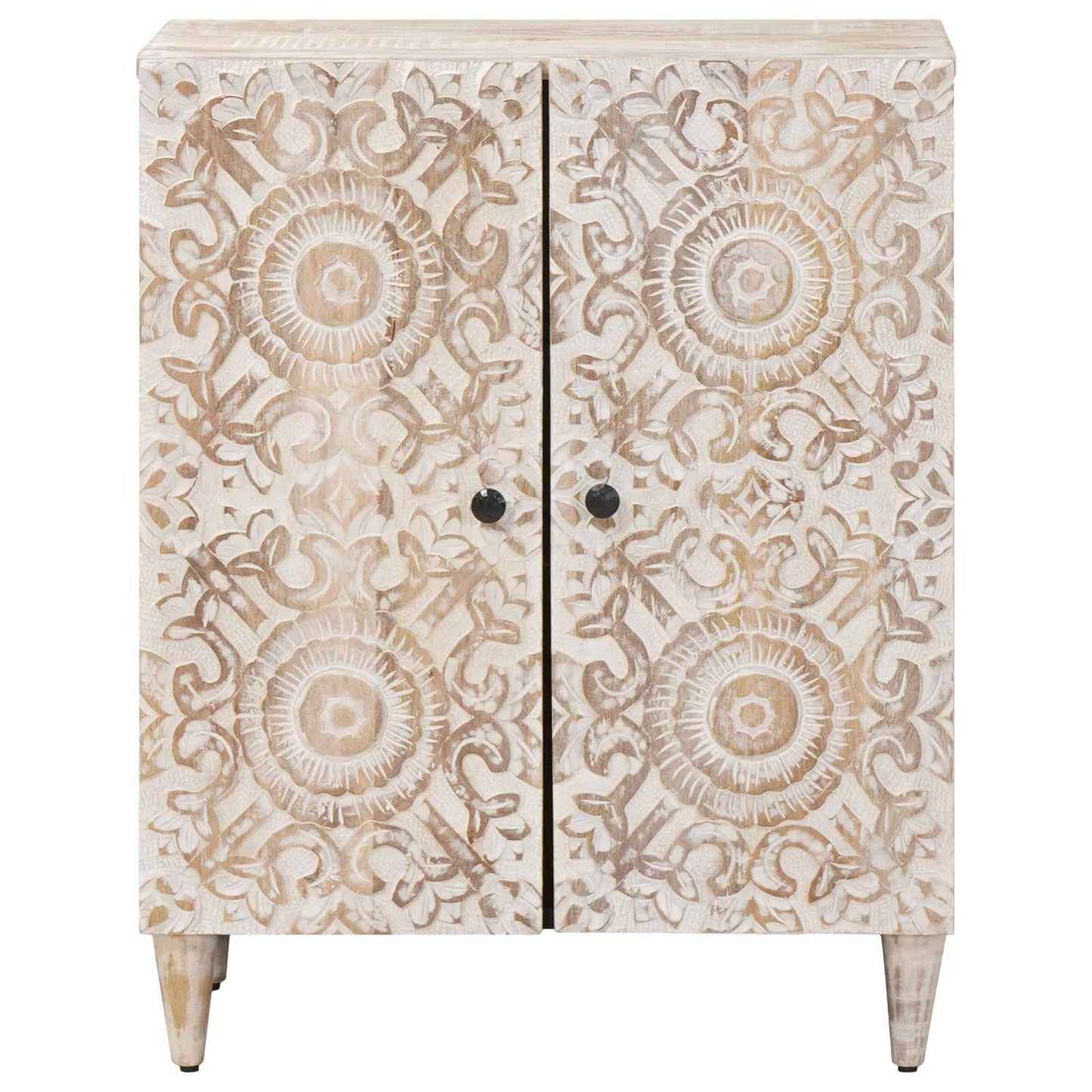 Opslag Dressoir Wit 60 x 33,5 x 75 cm Massief Mango Hout
