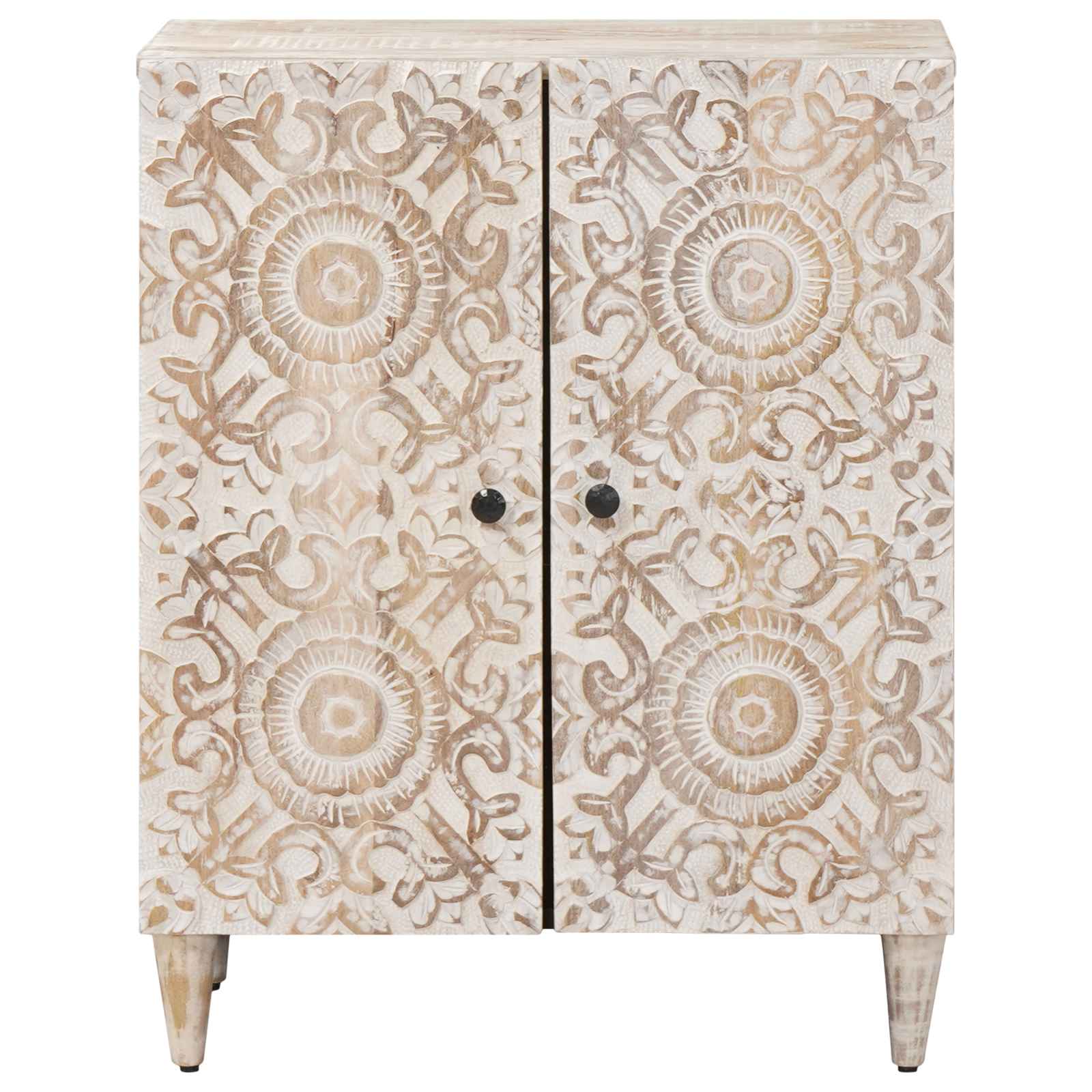 Opslag Dressoir Wit 60 x 33,5 x 75 cm Massief Mango Hout