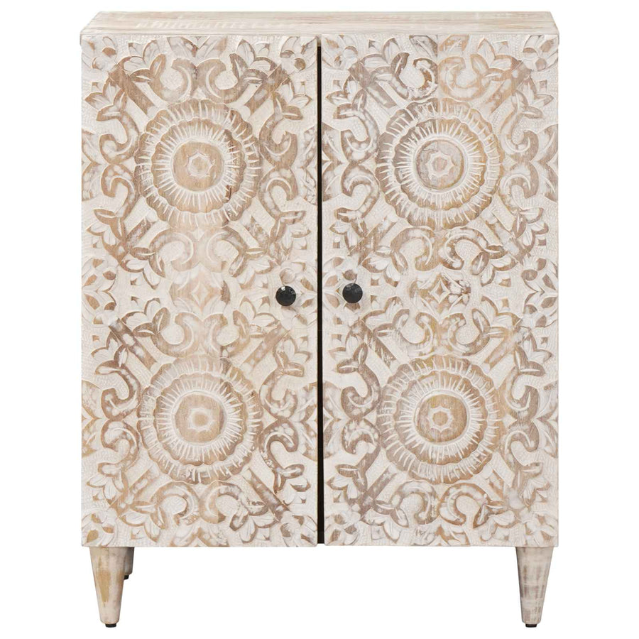 Opslag Dressoir Wit 60 x 33,5 x 75 cm Massief Mango Hout