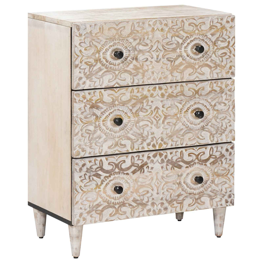 Opslag Dressoir Wit 60 x 33,5 x 75 cm Massief Mango Hout