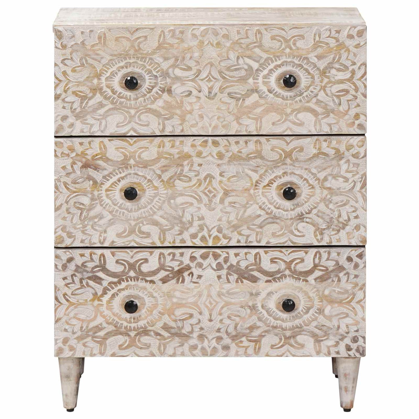 Opslag Dressoir Wit 60 x 33,5 x 75 cm Massief Mango Hout