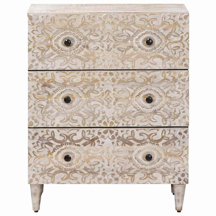 Opslag Dressoir Wit 60 x 33,5 x 75 cm Massief Mango Hout