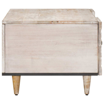 Salontafel Wit 100 x 54 x 40 cm Massief Mango Hout