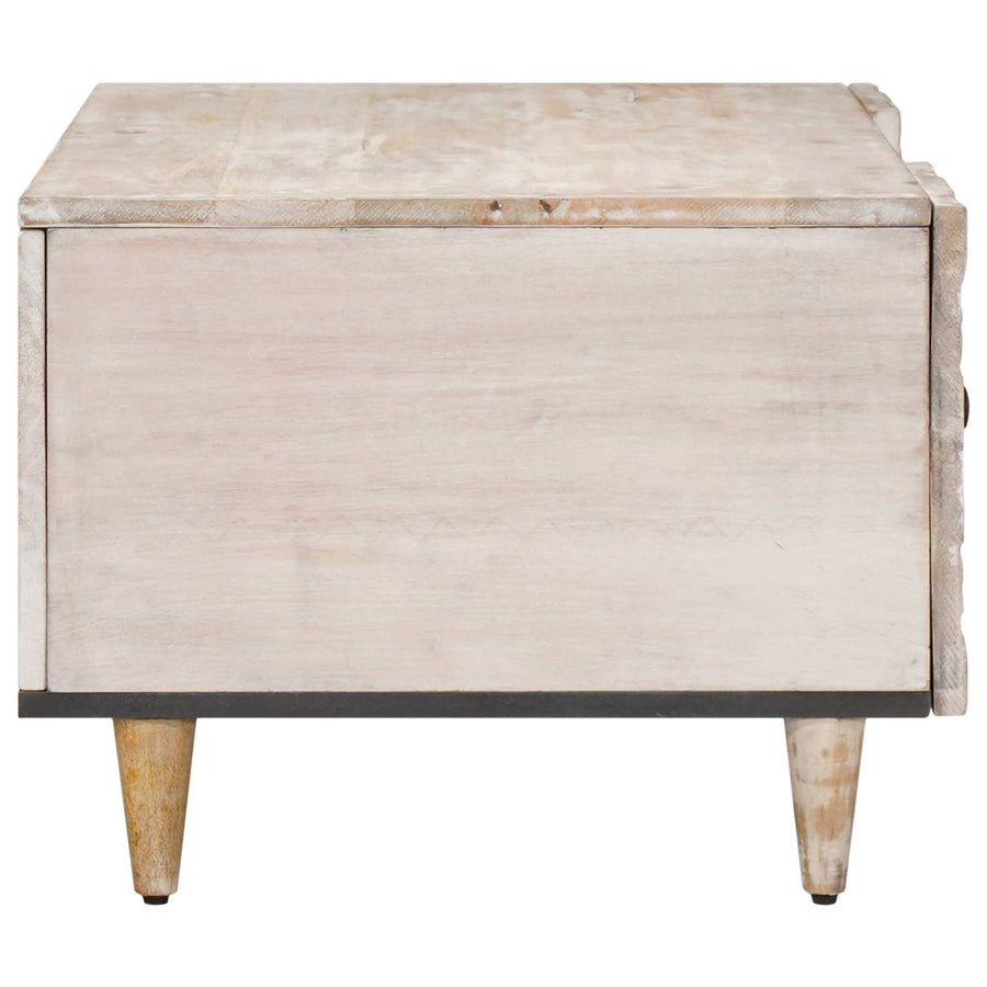 Salontafel Wit 100 x 54 x 40 cm Massief Mango Hout