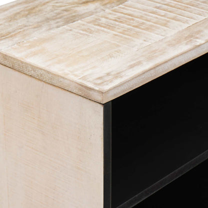 TV-kast met opslag Wit 80 x 31,5 x 46 cm Massief Mango Hout