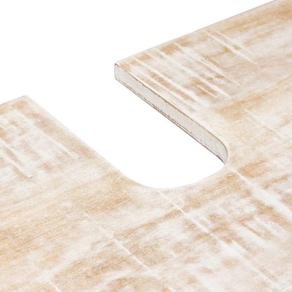 Badkamer wastafelkast Wit 62 x 33 x 58 cm Massief Mango Hout