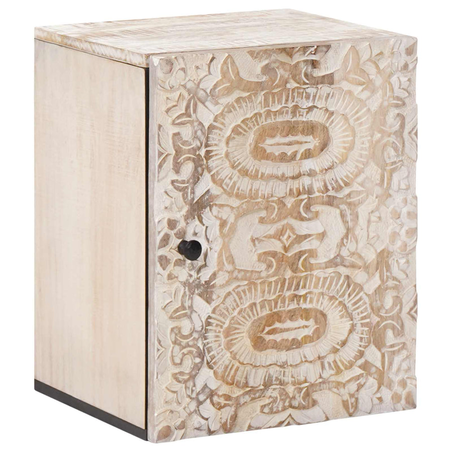 Badkamer Hangkast Wit 38 x 33,5 x 48 cm Massief Mango Hout