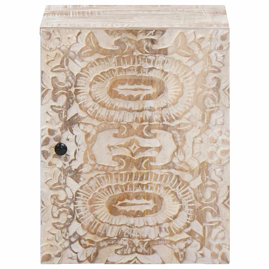 Badkamer Hangkast Wit 38 x 33,5 x 48 cm Massief Mango Hout