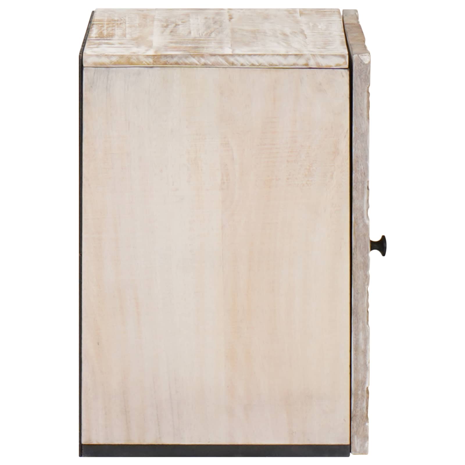 Badkamer Hangkast Wit 38 x 33,5 x 48 cm Massief Mango Hout