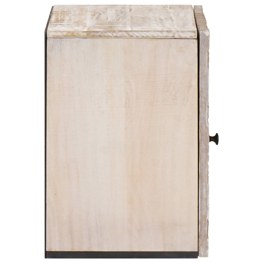 Badkamer Hangkast Wit 38 x 33,5 x 48 cm Massief Mango Hout