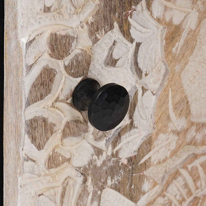 Badkamerkast Wit 38 x 33,5 x 58 cm Massief Mango Hout