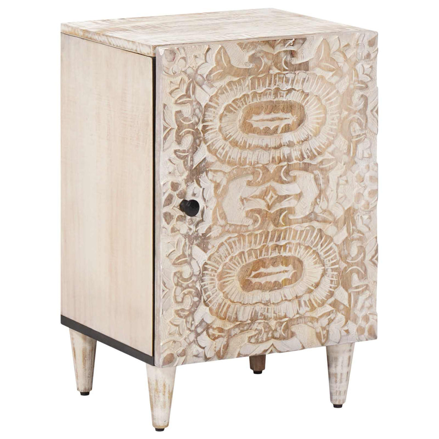 Badkamerkast Wit 38 x 33,5 x 58 cm Massief Mango Hout