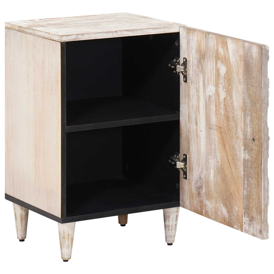 Badkamerkast Wit 38 x 33,5 x 58 cm Massief Mango Hout