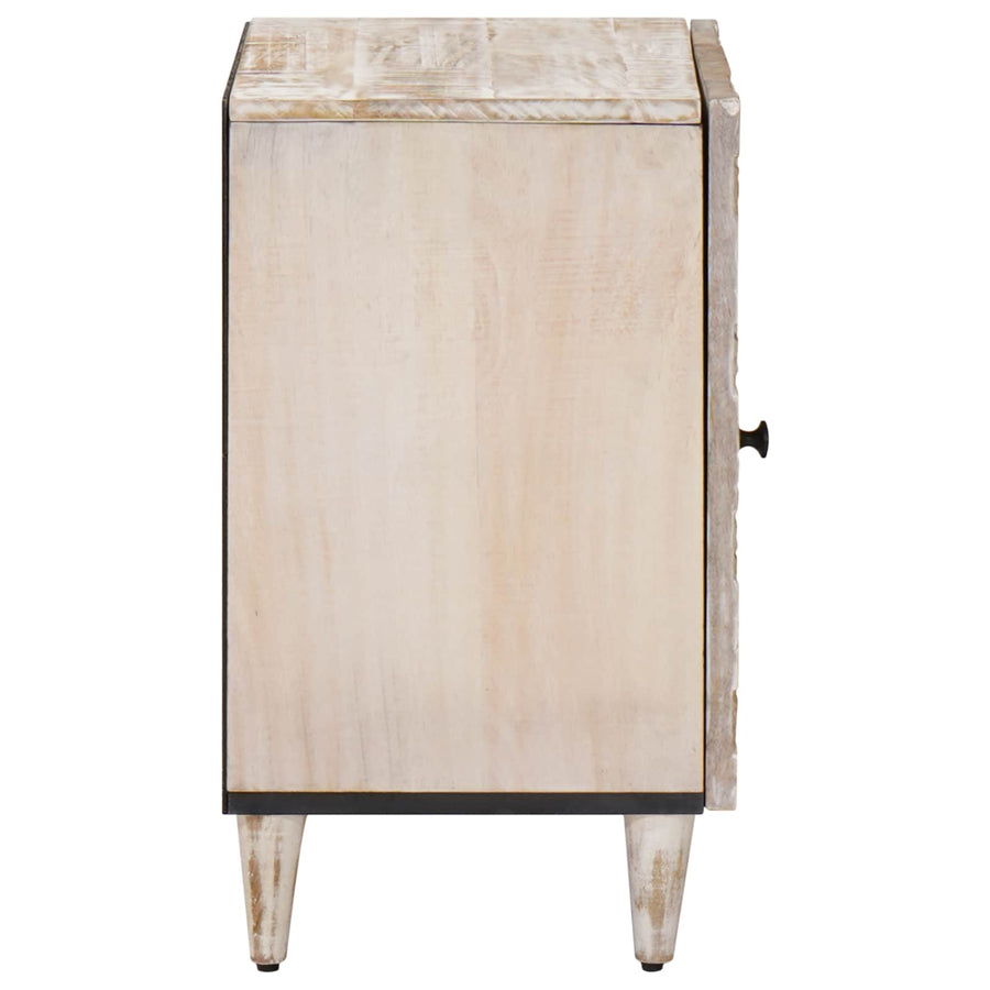 Badkamerkast Wit 38 x 33,5 x 58 cm Massief Mango Hout