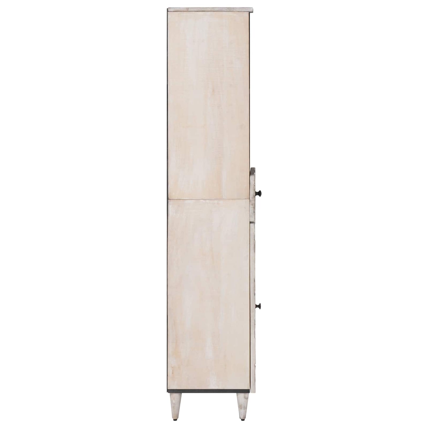 Badkamerkast met lade Wit 38 x 33,5 x 160 cm Massief Mango Hout