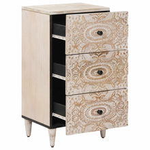 Dressoir met lade Wit 40 x 33,5 x 75 cm Massief Mango Hout