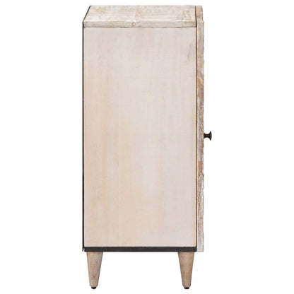 Dressoir met opslag Wit 40 x 33,5 x 75 cm Massief Mango Hout