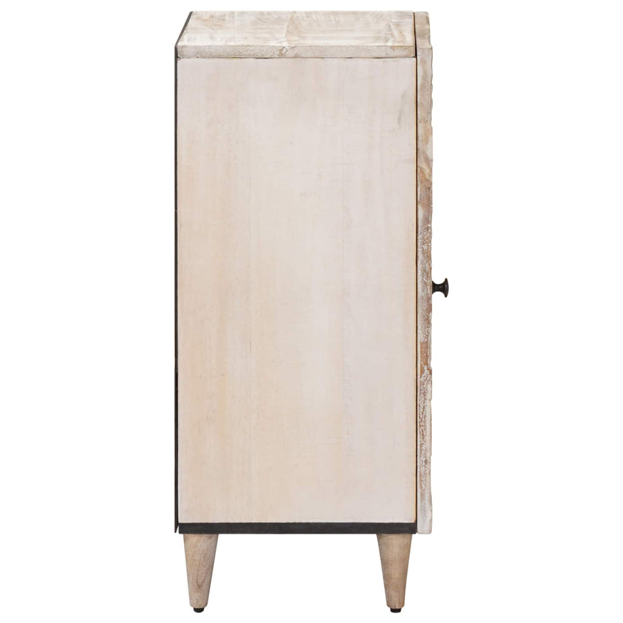 Dressoir met opslag Wit 40 x 33,5 x 75 cm Massief Mango Hout